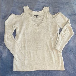 Express Cold Shoulder Sweater